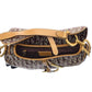 Dior Beige Monogram Canvas Saddle Bag (Authentic Pre-Owned)