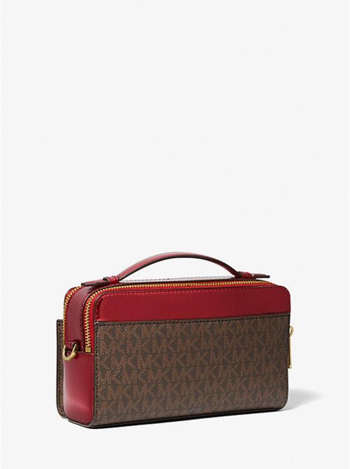 Jet Set Medium Signature Logo and Patent Double-Zip