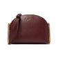 Morgan Saffiano Leather Double Zip Dome Crossbody