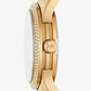 Runway Pavé Gold-Tone and Malachite Watch