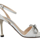 Prada  Leather Sandals Ankle Strap Heels Women's Shoes