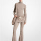 Ribbed Cashmere Flared Pants