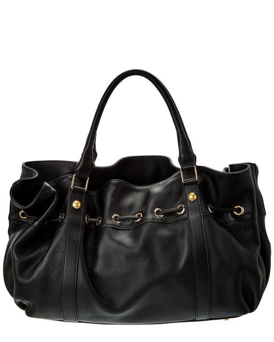 CELINE Abbey Medium Leather Satchel