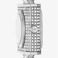 Mini Lock Pavé Silver-Tone Chain Watch