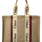 Chloé Woody Large Canvas & Leather Tote