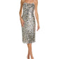 Michael Kors Metallic Lace Paillette Slip Dress