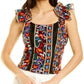 Embroidered Corset Top In Florence
