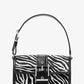 Colby Medium Zebra Print Calf Hair Shoulder Bag