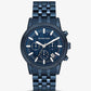 Oversized Hutton Navy-Tone Watch