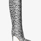 Rue Snake Embossed Leather Knee Boot