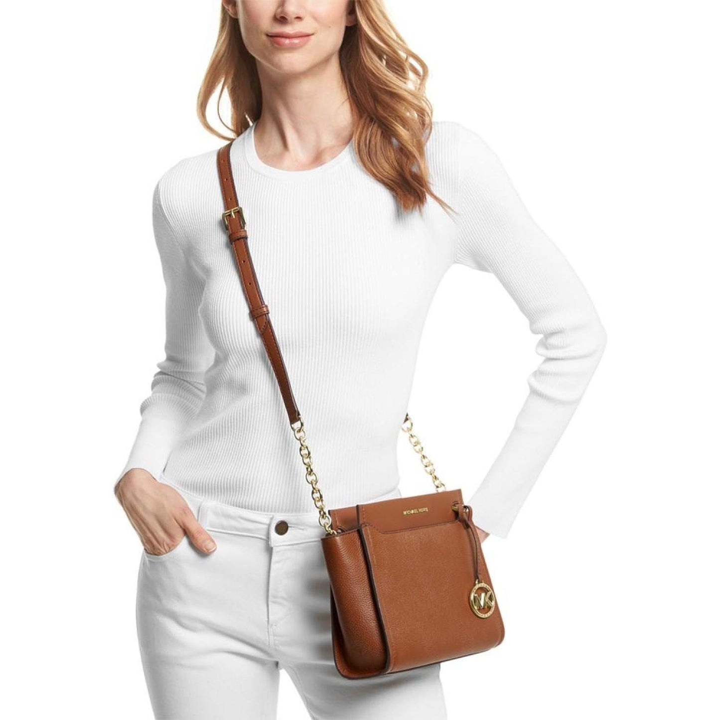 Graham Small North South Leather Messenger
