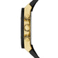 Unisex Black Silicone Strap Watch 39mm