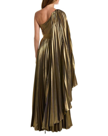 Marchesa Notte One-Shoulder Gown