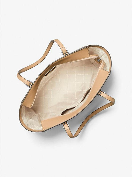 Gilly Large Logo and Leather Tote Bag