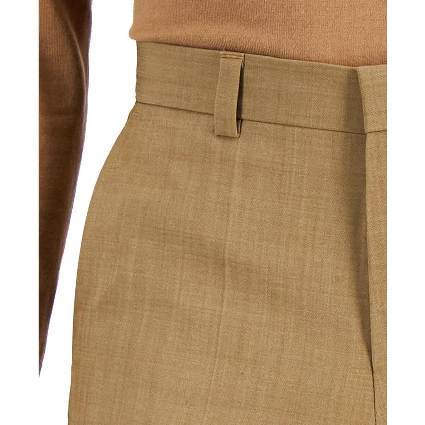 Men's Modern-Fit Tan Suit Trousers