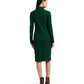 Cotton-Blend Turtleneck Dress