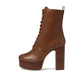 Natasha Lace-Up Bootie