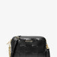 Ginny Medium Woven Leather Crossbody Bag