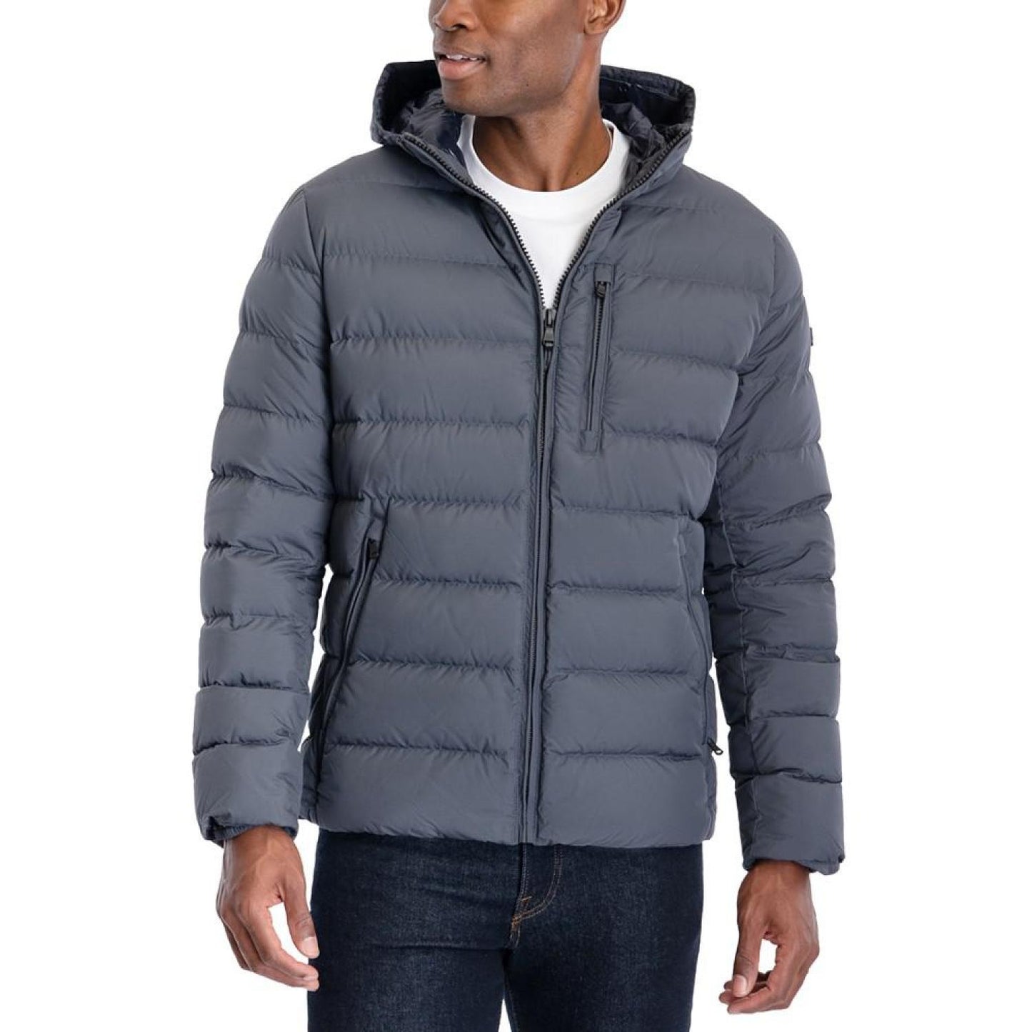 Men's Hooded Puffer Jacket, Created For Macy's