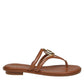 Michael Kors Logo Plaque Thong Sandals