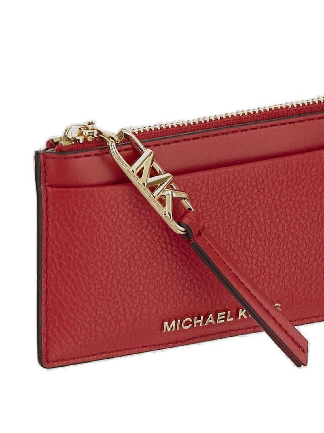 Michael Michael Kors Logo Lettering Zipped Wallet