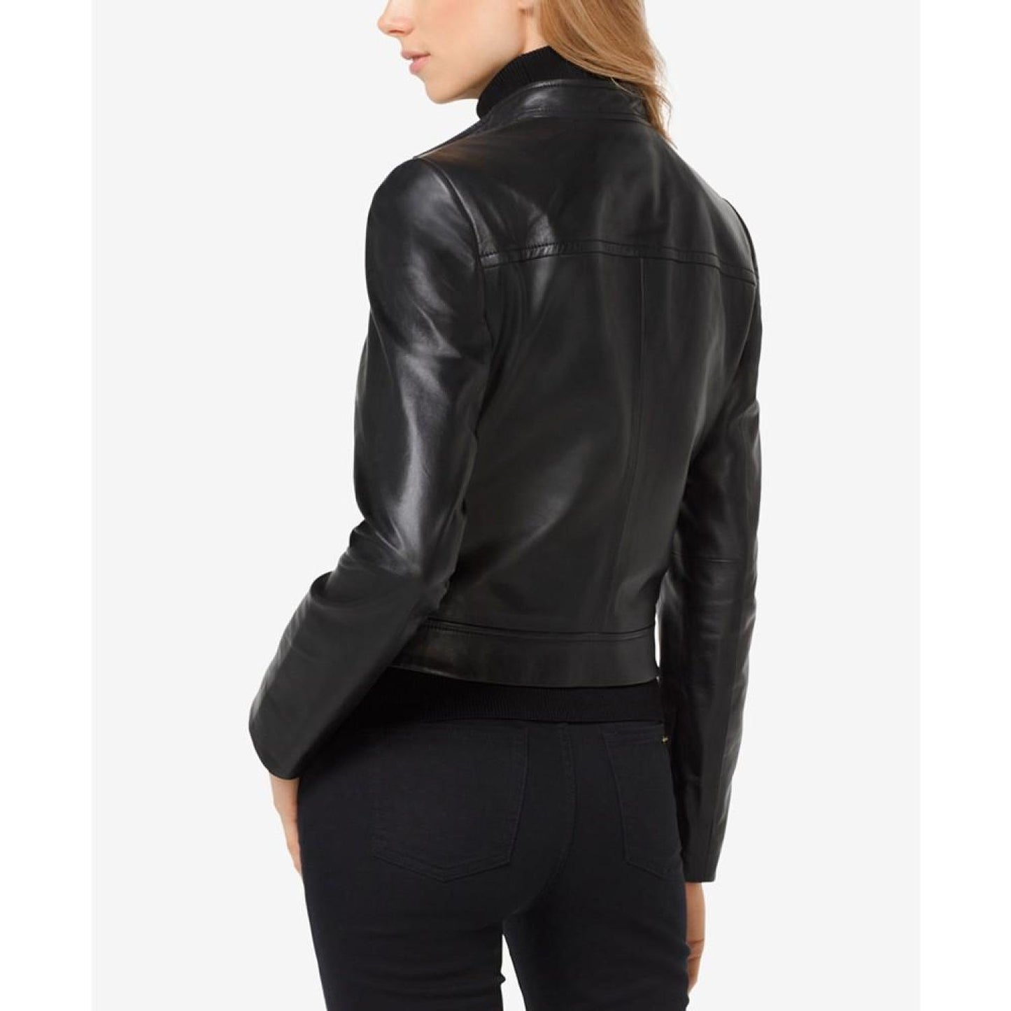 Leather Moto Jacket, Regular & Petite Sizes