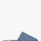 Thea Signature Logo Denim Jacquard Mule