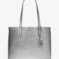 Eliza Extra-Large Metallic Pebbled Leather Reversible Tote Bag