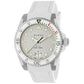 Men's Swiss Dive White Rubber Strap Watch 40mm