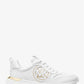 Dev Logo Embossed Faux Leather Trainer