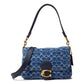 Washed Denim Signature Soft Tabby Shoulder Bag