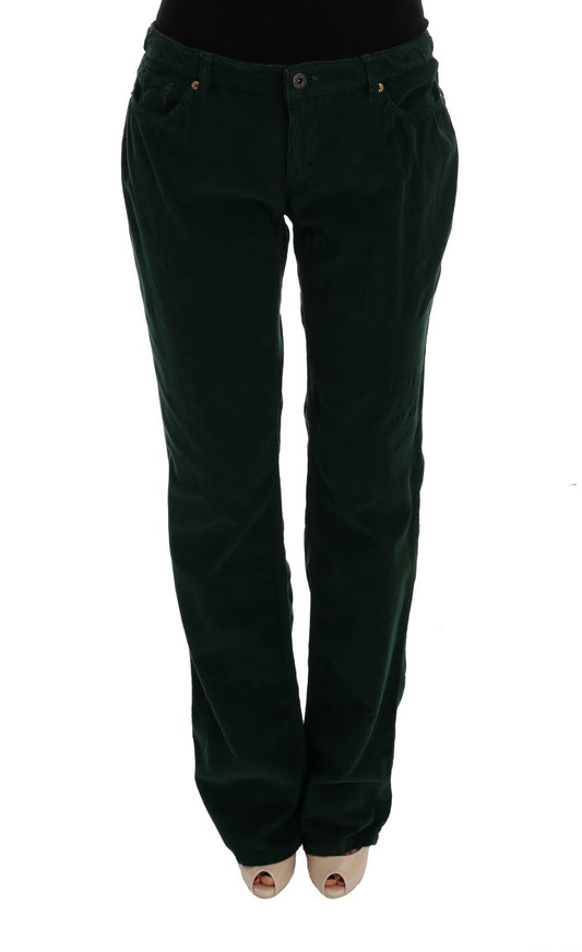 Dolce & Gabbana Elegant Green Cotton Blend Trousers