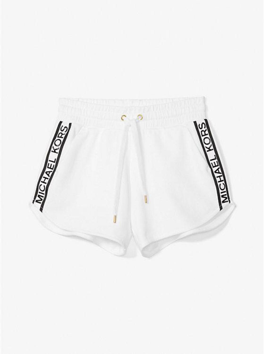 Logo Tape Cotton Blend Track Shorts