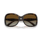 Women's Polarized Low Bridge Fit Sunglasses, PR 04ZSF58-YP