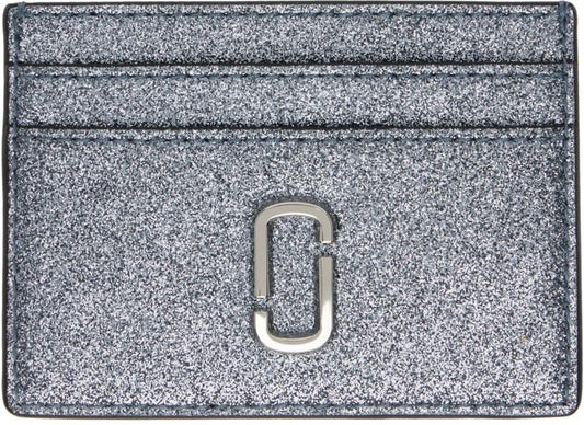 Silver 'The Galactic Glitter J Marc' Card Holder