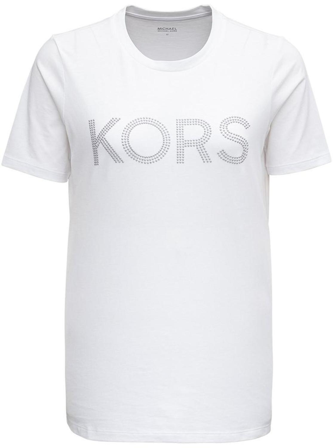 Michael Michael Kors Logo Embellished Crewneck T-Shirt