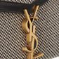 Saint Laurent Cassandra Tweed & Leather Shoulder Bag