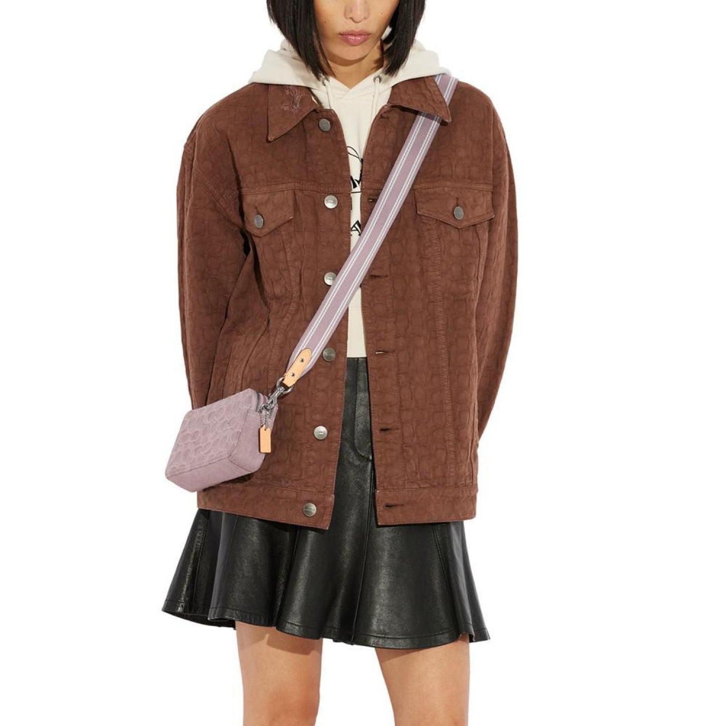 Washed Denim Signature Kira Mini Crossbody