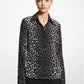 Hansen Leopard Silk Crepe De Chine Shirt