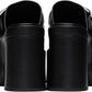 Black 'The J Marc Leather' Mules