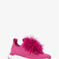 Bodie Feather Trim Stretch Knit Slip-On Trainer