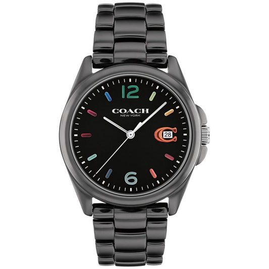 Women's Greyson Black Ceramic Bracelet Watch 36mm