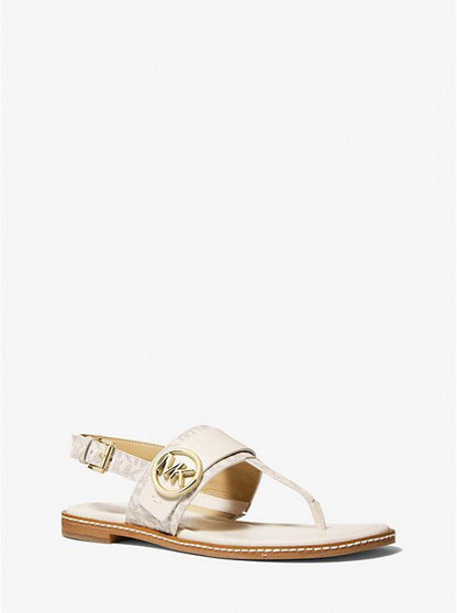 Carmen Logo and Faux Leather Sandal