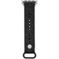 Women's Black Rubber Apple Watch Band, 38mm or 40mm