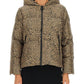 Michael Michael Kors Leopard Print Hooded Down Jacket