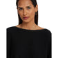 Cotton-Blend Dolman-Sleeve Sweater