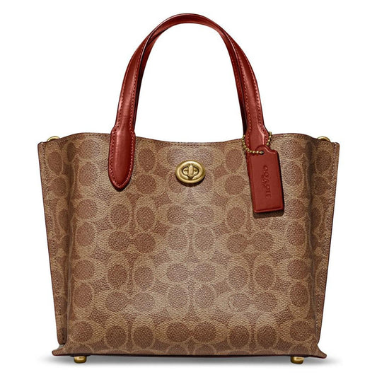 Signature Coated Canvas Willow Tote 24 with Convertible Straps