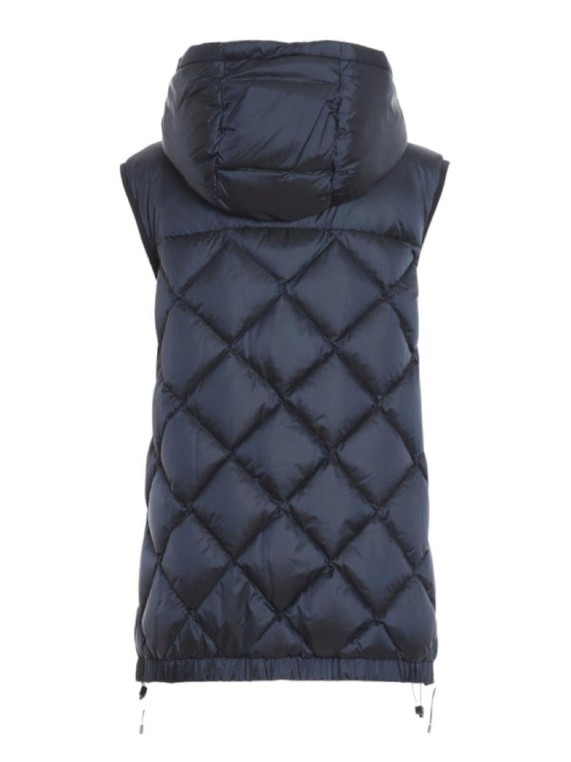 MAX MARA Women's 'The Cube' Tregil Gilet Blue Puffer Vest