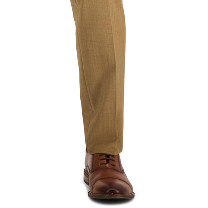 Men's Modern-Fit Tan Suit Trousers