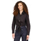 Women's Poplin Tie-Front Button-Down Cotton Shirt, Regular & Petite